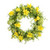 38cm Daisy Wreath Yellow