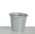 14cm Metal Pot Silver