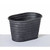 17cm Metal Trough Black