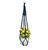 90cm Beaded Macrame Hanger Blue