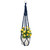 90cm Beaded Macrame Hanger Blue