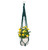 90cm Beaded Macrame Hanger Green