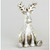 22cm Resin Moose Ornament Silver