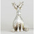 30cm Resin Moose Ornament Silver