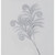 68cm Peacock Fern Spray Silver
