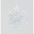 15cm Snowflake w/Tinsel Decoration