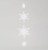 101cm Glitter Snowflake x4 Garland