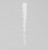 30cm Icicle Decoration Clear