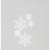 70cm Hanging Snowflake x5 White
