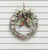 50cm Frosted Cone/Ribbon Wreath