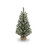 24" Flock Pine Table Christmas Tree with Burlap Base