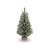 24" Flock Pine Table Christmas Tree with Burlap Base