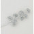 66cm Glitter Thistle Spray Cream
