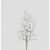 66cm Flocked Berry Spray White