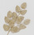 64cm Glitter Mesh Leaf Spray Gold