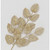64cm Glitter Mesh Leaf Spray Gold