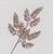 66cm Glitter Mini Leaf Spray Brown