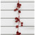 120cm Glitter Cone Garland Red