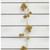 120cm Glitter Cone Garland Gold