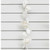 120cm Glitter Rose Garland White