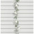 120cm Frosted Rose Garland Cream