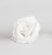 18cm Glitter Rose w/Clip White