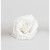 18cm Glitter Rose w/Clip White