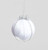 100mm Fabric/Bead Ball Dec White