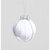 100mm Fabric/Bead Ball Dec White