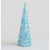 25cm Glitter/Sequin Cone Aqua