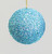 100mm Glitter/Gem Ball Aqua