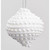 9cm Onion Decoration w/Bead White