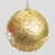10cm Crackle Ball Decoration Gold