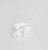 28cm Glitter Twisted Pick White