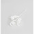 28cm Glitter Twisted Pick White