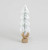 60cm Flocked Tree w/Burlap Orn