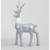 34cm Standing Reindeer Orn. Silver