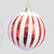 15cm Stripe Ball Dec Red/White