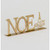38cm Metal 'Noel' Ornament Gold