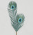 71cm Glitter Peacock Spray Blue