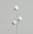 72cm Sequin Ball x3 Spray White