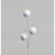 72cm Sequin Ball x3 Spray White