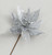 48cm Single Poinsettia Silver