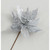 48cm Single Poinsettia Silver