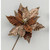 48cm Velvet/Plastic Poinsettia Brn