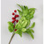 34cm Glitter Leaf/Berry Spray Gree