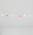 180cm Fabric Pom Pom Grlnd Pink/W