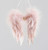 20cm Fabric Angel Wings Dec. Pink