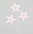 56cm Glitter Star x3 Spray Pink