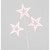 56cm Glitter Star x3 Spray Pink